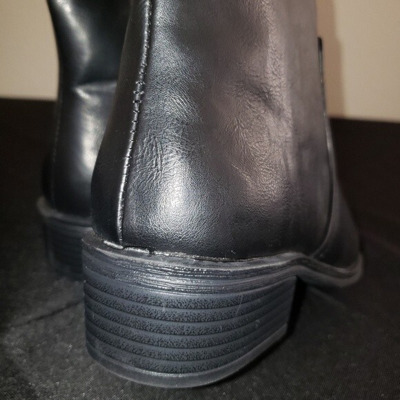 ARIZONA Black faux leather boots - Picture 3 of 8